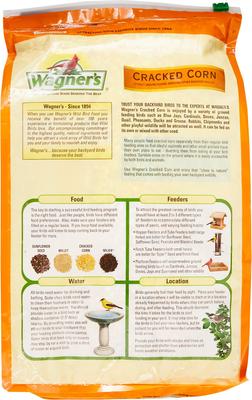 Show full view: Wagner's Cracked Corn Premium Wildlife & Wild Bird Food, 10-lb bag slide 2 of 7