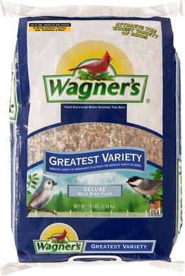 Show full view: Wagner's Four Season 100% Black Oil Sunflower Seed, 20-lb bag + Greatest Variety Wild Bird Food, 16-lb bag slide 6 of 9