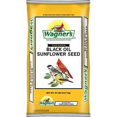 Wagner's Four Season 100% Black Oil Sunflower Seed Wild Bird Food, 20-lb bag