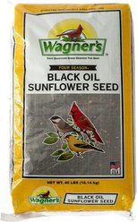 Wagner's Four Season 100% Black Oil Sunflower Seed Wild Bird Food, 40-lb bag