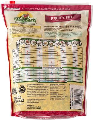 Show full view: Wagner's Fruit 'n Nut Bird Food, 4-lb bag slide 2 of 5