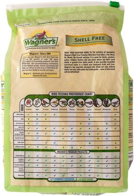 Show full view: Wagner's Shell Free Premium Wild Bird Food, 5-lb bag slide 2 of 6