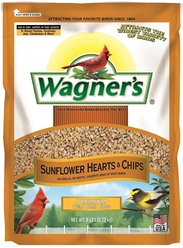 Wagner's Sunflower Hearts & Chips Premium Wild Bird Food, 6-lb bag, bundle of 3