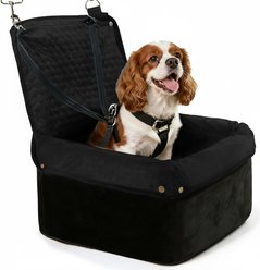Wagora Automobile Dog Booster Car Seat with Removable Waterproof Cover, Black