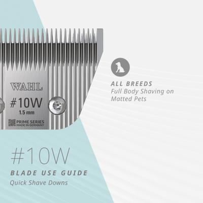 Show full view: Wahl #10 Wide Prime Series Pet Grooming Blade Set, Chrome slide 5 of 7