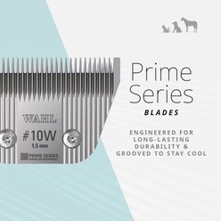Wahl #10 Wide Prime Series Pet Grooming Blade Set, Chrome slide 2 of 5