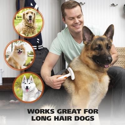 Show full view: Wahl 2-in-1 Double Row Rake Dog & Cat Deshedding Tool slide 6 of 8