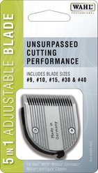 Wahl 5 in 1 Adjustable Detachable Fine Blade Set, size 9, 10,15, 30, 40, 2 count