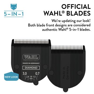 Show full view: Wahl 5 in 1 Adjustable Diamond Blade Set, size 9, 10, 15, 30, 40 slide 2 of 6