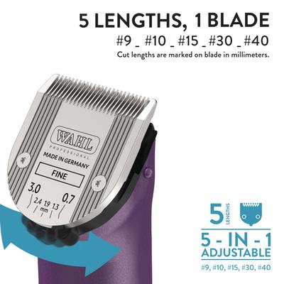 Show full view: Wahl Arco Cordless Pet Clipper Kit, Purple slide 4 of 9