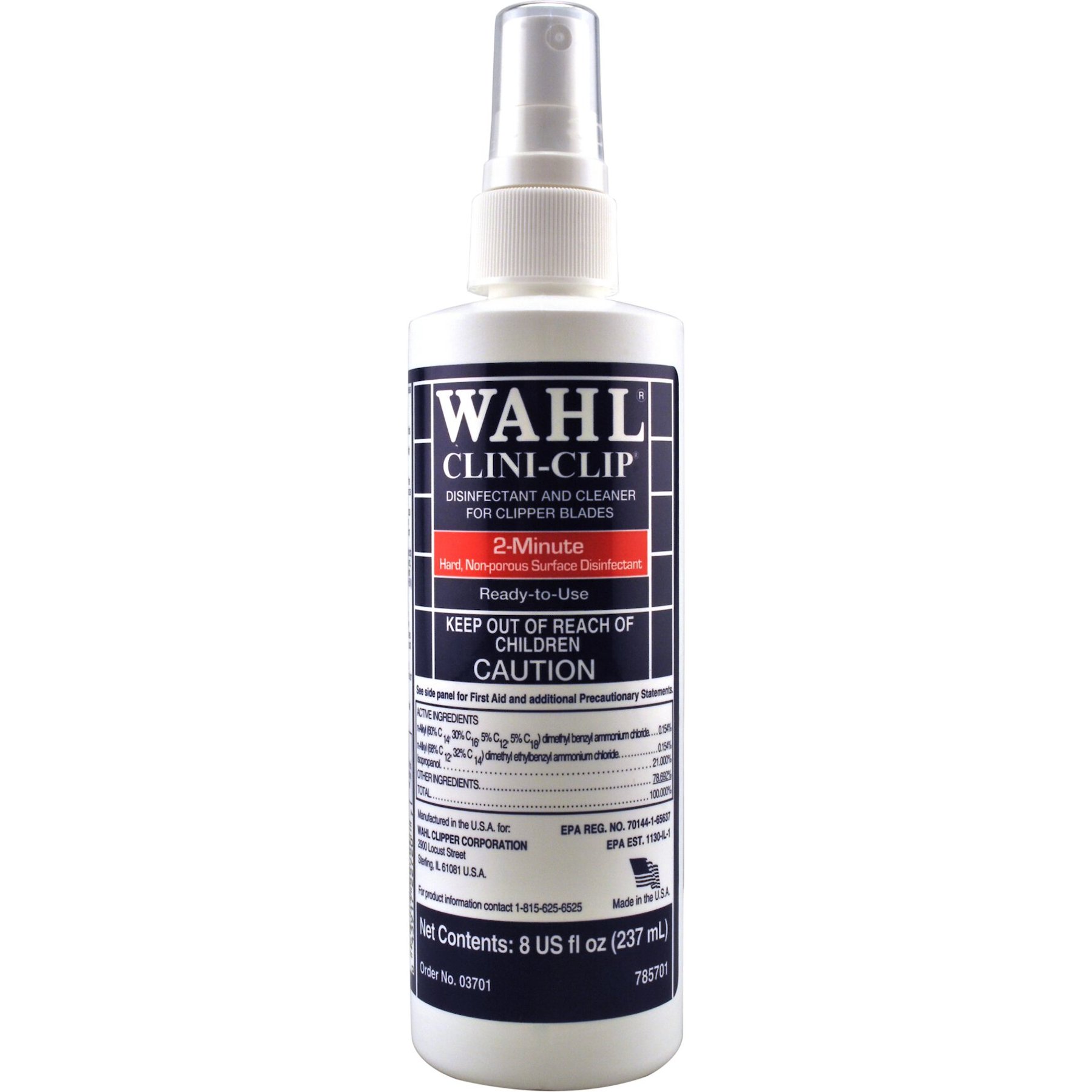Wahl Clini Clip Cleaner & Disinfectant, 8-fl oz bottle