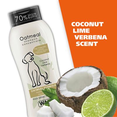 Show full view: Wahl Oatmeal Formula Dog Shampoo, Coconut Lime Verbena Scent, 24-fl oz bottle slide 8 of 11
