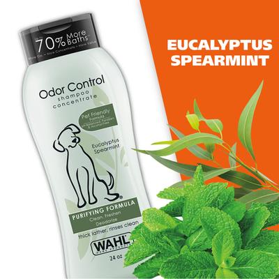 Show full view: Wahl Odor Control Purifying Dog Shampoo, Eucalyptus & Spearmint Scent, 24-oz bottle slide 6 of 9