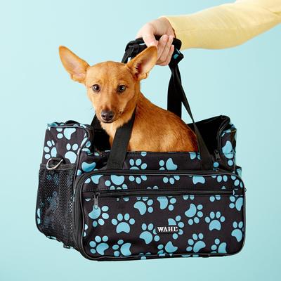 Show full view: Wahl Paw Print Travel Tote, Turquoise slide 5 of 7