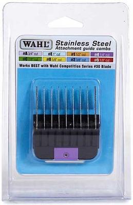 Show full view: Wahl Stainless Steel Attachment Comb for Detachable Blades, Size 3/4-in, bundle of 2 slide 1 of 4