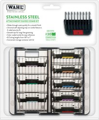 Wahl Stainless Steel Attachment Combs Kit for Detachable Blades, 8 count