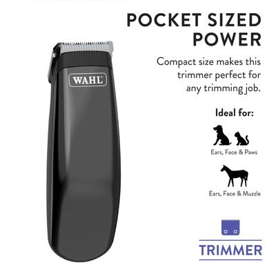 Show full view: Wahl Super Pocket Pro Pet Trimmer, Black Chrome slide 6 of 8