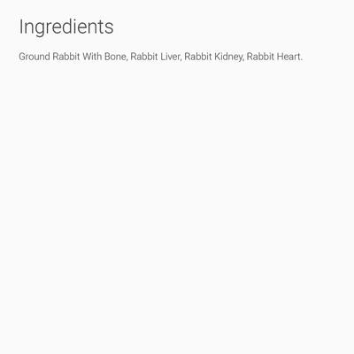 Show full view: Walk About Grain-Free Freeze-Dried Rabbit Cat Treats, 2-oz bag slide 4 of 6