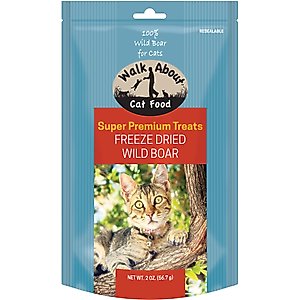 Walk About Freeze Dried Wild Boar Cat Treats Walk About Freeze Dried Wild Boar Cat Treats