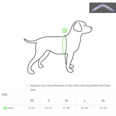 Show full view: WALKABOUT Chest Halter Adjustable Dog & Cat Harness, Black, X-Small slide 6 of 7