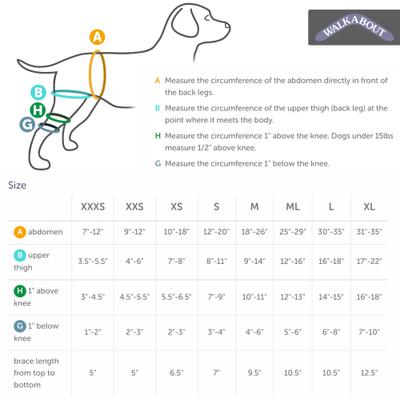 Show full view: WALKABOUT Dog & Cat Knee Brace, Black, XXX-Small Left slide 4 of 8