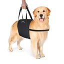 WALKABOUT Walkabelly Support Sling Dog Harnesss, Black, Medium/Large