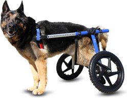 Walkin' Pets Large Dog Wheelchair, Blue, 70-150 lbs, 17-20" leg