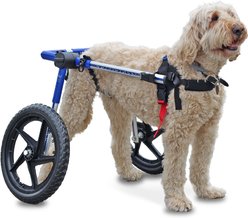 Walkin' Pets Medium Dog Wheelchair, Blue, 51-69 lbs, 17-20" leg slide 1 of 9