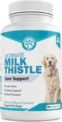 Wanderfound Pets Milk Thistle Liver Support Salmon & Bacon Flavor Dog Supplement, 100 count