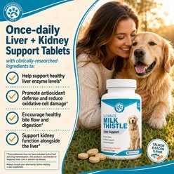Wanderfound Pets Milk Thistle Liver Support Salmon & Bacon Flavor Dog Supplement, 100 count slide 2 of 8