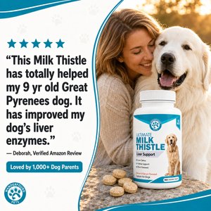 Wanderfound Pets Milk Thistle Liver Support Salmon & Bacon Flavor Dog Supplement, 100 count