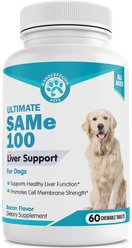 Wanderfound Pets SAMe 100 Liver Support for Dogs, 60 count