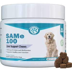 Wanderfound Pets SAMe 100 Liver Support for Dogs, 60 count