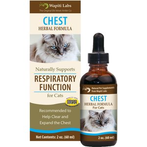 Wapiti Labs Chest Formula for Respiratory Function Cat Supplement, 2-fl oz bottle