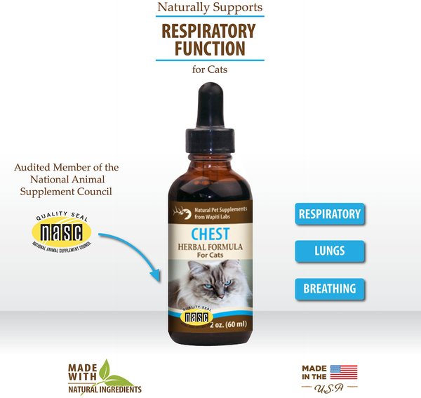 Wapiti Labs Chest Formula for Respiratory Function Cat Supplement