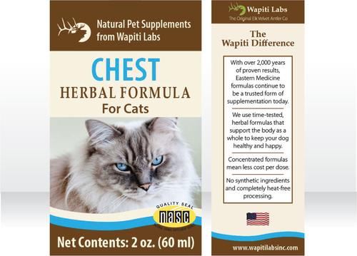 Show full view: Wapiti Labs Chest Formula for Respiratory Function Cat Supplement, 2-fl oz bottle slide 6 of 11