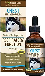 Wapiti Labs Chest Formula for Respiratory Function Dog Supplement, 2-fl oz bottle