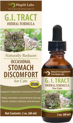 Show full view: Wapiti Labs G.I. Tract Homeopathic Medicine for Digestive Issues for Cats, 2-fl oz bottle slide 1 of 11