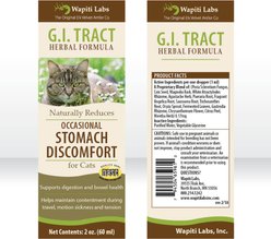 Wapiti Labs G.I. Tract Homeopathic Medicine for Digestive Issues for Cats, 2-fl oz bottle slide 2 of 7