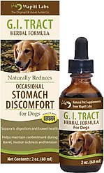 Wapiti Labs G.I. Tract Liquid Digestive Supplement for Dogs, 2-fl oz bottle