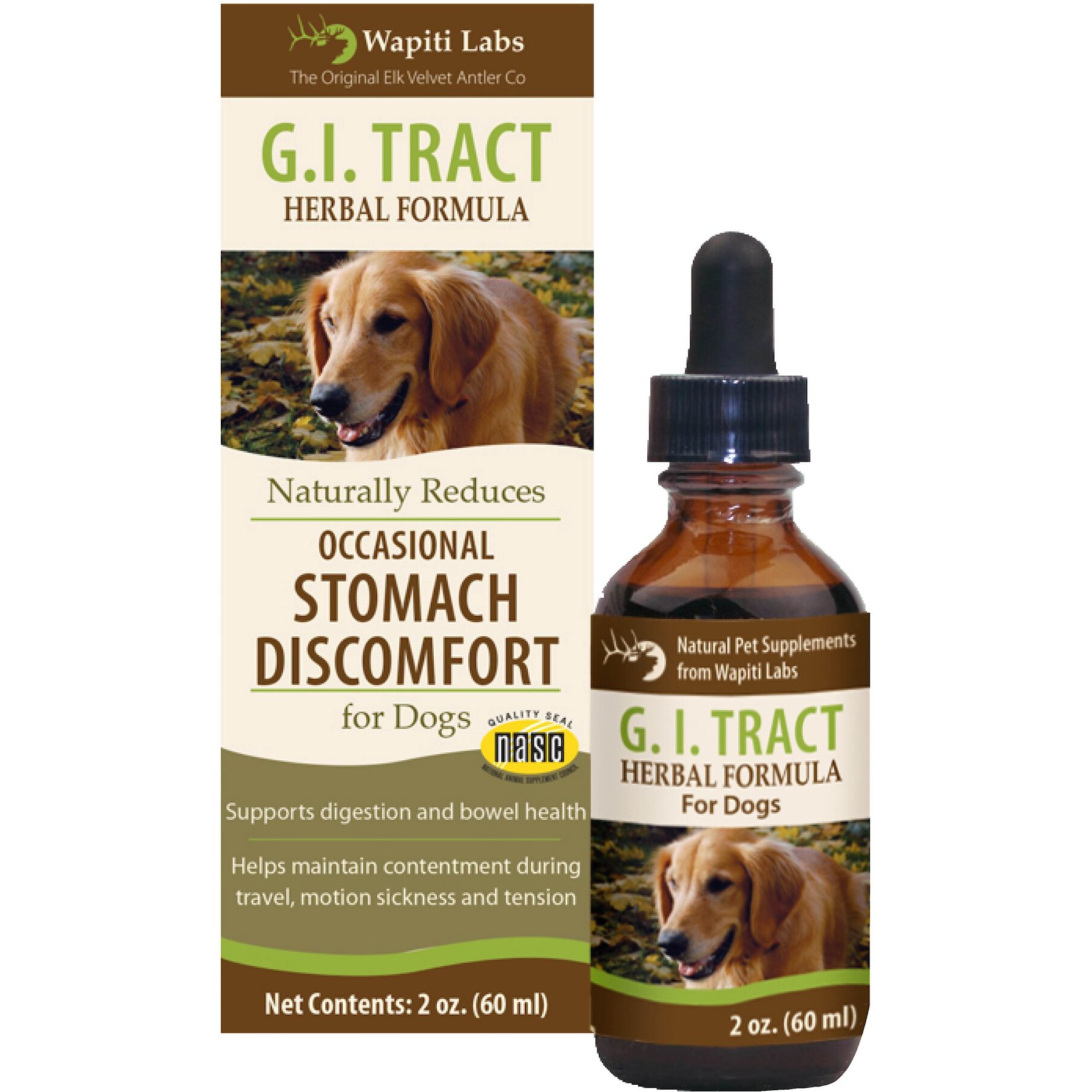 Stomach Discomfort Dog Supplement, 2-oz
