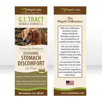Show full view: Wapiti Labs G.I. Tract Liquid Digestive Supplement for Dogs, 2-fl oz bottle slide 6 of 11