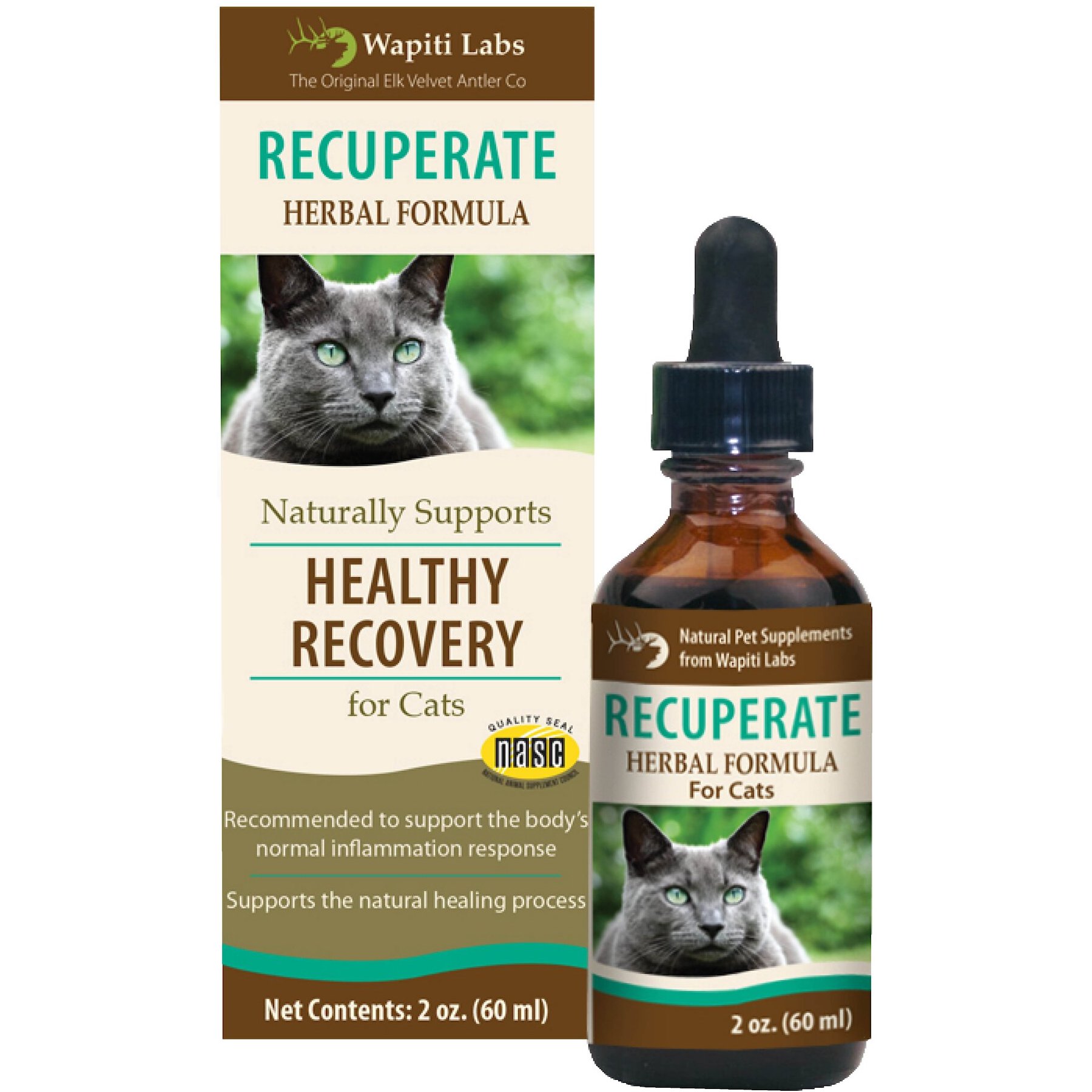 Wapiti Labs Recuperate for Healthy Recovery Cat Supplement, 2-oz