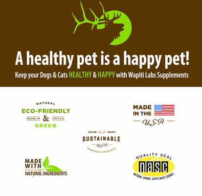 Show full view: Wapiti Labs Senior Mobility Elk Velvet Antler Tablets Dog Supplement, 60 count slide 7 of 7