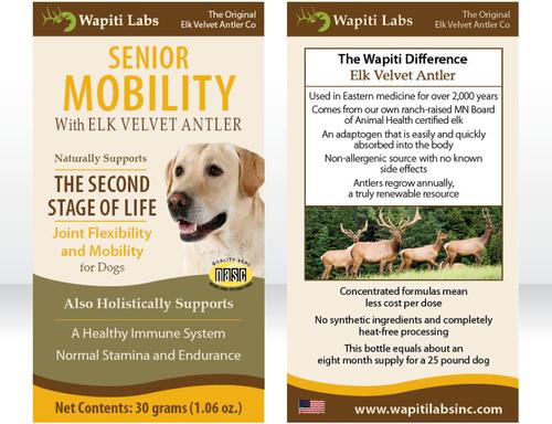 Show full view: Wapiti Labs Senior Mobility Formula Dog Powder Supplement, 1.06-oz bottle slide 6 of 11