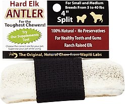 Wapiti Labs Split Elk Antlers Dog Chews, Small/Medium