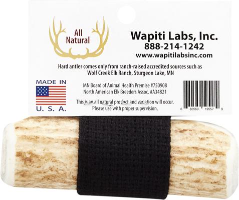 Show full view: Wapiti Labs Split Elk Antlers Dog Chews, Small/Medium slide 3 of 8