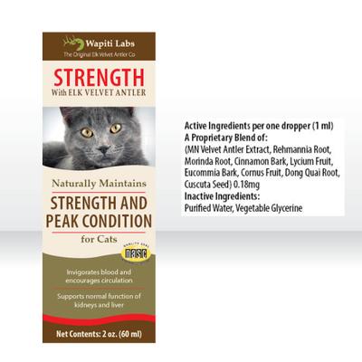 Show full view: Wapiti Labs Strength Formula for Peak Condition Dog Supplement, 2-fl oz bottle slide 5 of 10