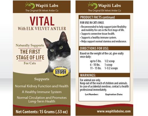 Show full view: Wapiti Labs Vital Formula Cat Supplement, 0.53-oz bottle slide 7 of 11
