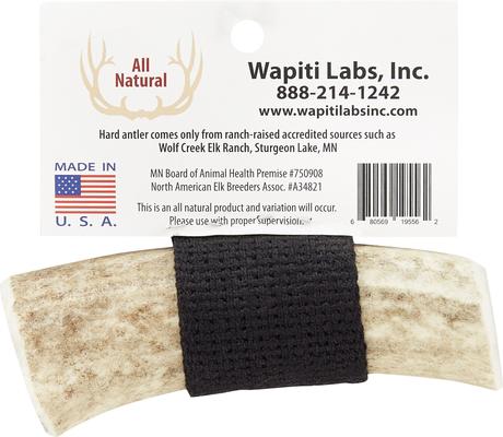 Show full view: Wapiti Labs Whole Elk Antlers Dog Chews, Small-Medium slide 3 of 10